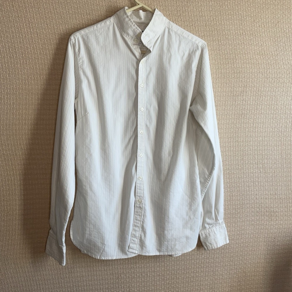 ARIAT Womens 36 Fitted Button Down‎ White Striped Shirt Cowgirl Western Size M